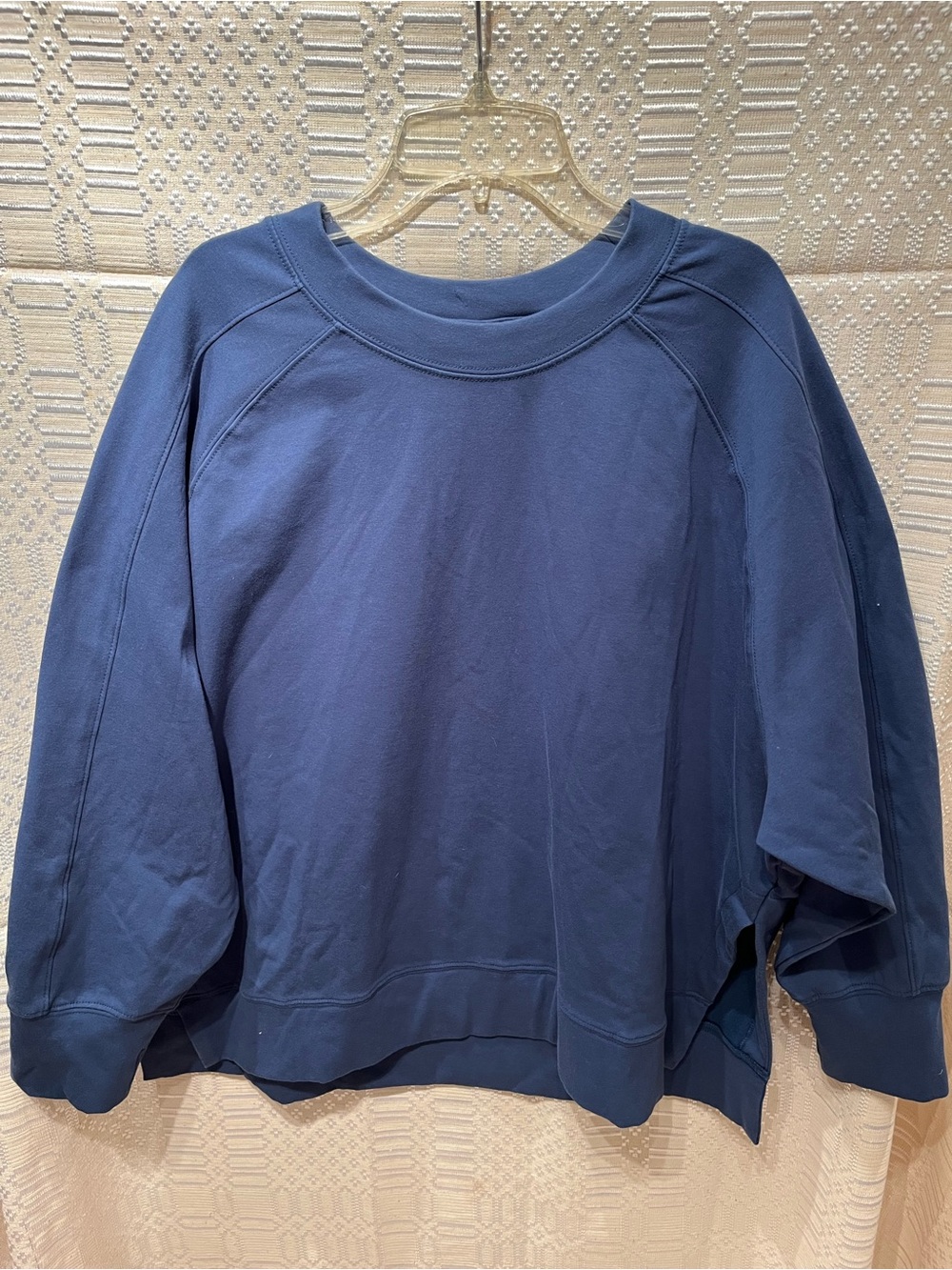 Earth Yoga Navy Boxy Crewneck Sweatshirt